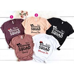 birthday squad, disney birthday shirt, disney birthday family shirts, custom shirt, birthday boy, birthday girl, party t