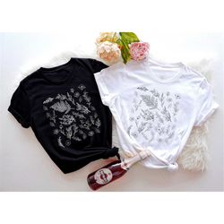 botanical shirt, vintage t-shirt, flower t shirt, tee, vintage botanical, botanical print, vintage flower shirt, graphic