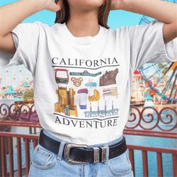 california adventure vintage style t-shirt