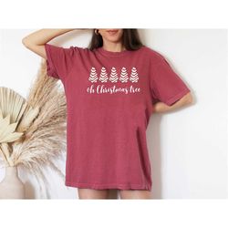 comfort colors retro christmas tree cakes shirt, cute christmas tree, retro christmas shirt, christmas family tee, oh ch