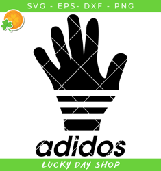 adios hands svg, adidas logo svg, hand svg - lucky day