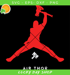 air thor jordan logo stormbreaker svg, thor logo nike svg, air thor svg - lucky day