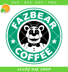 freddy fazbear pizza svg, freddy fazbear logo coffee svg, freddy fazbear svg - lucky day