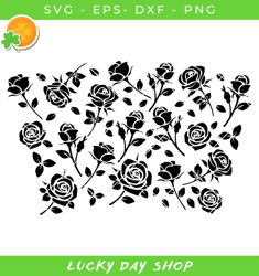 roses starbucks new svg, flowers starbucks svg, roses svg - lucky day