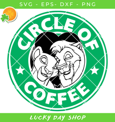 simba and nala coffee logo svg, simba logo coffee svg, nala starbucks svg - lucky day