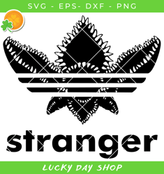 stranger adidass svg, stranger things svg, adidas logo svg - lucky day