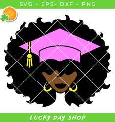 woman teacher svg, woman girl svg, grad black woman svg - lucky day