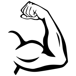 biceps svg, arm flex svg, strong arm