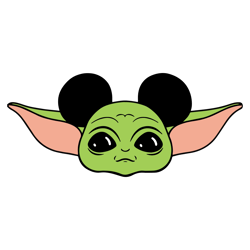 star wars svg clip art files, grogu, baby yoda minnie, mouse, head, icon, ears