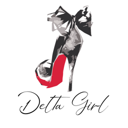 delta girl, high heel svg, delta girl svg elephant delta triangle sigma red theta, delta elephant