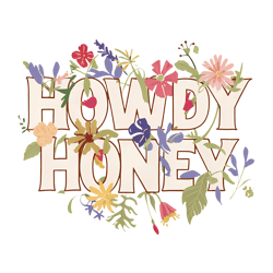 howdy honey honeysuckle plant southern western country desert graphic transparent