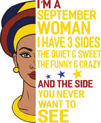 i'm a september woman i have a 3 sides,birthday svg, born in september ,september svg, september girl