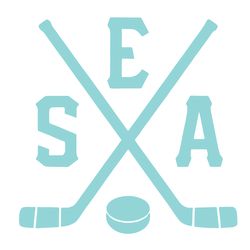 seattle hockey sticks and puck washington game day sports, trending svg, hockey svg, hockey shirt, hockey gift