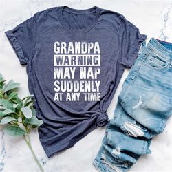 grandpa funny t-shirt fathers day papa tee shirt grandfather gift humor funny cotton mens tshirt birthday gift for him