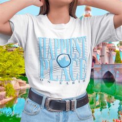 happiest place on earth university style t-shirt