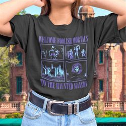 haunted mansion graphic t-shirt