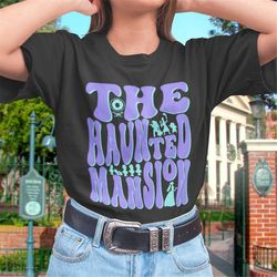 haunted mansion groovy style t-shirt