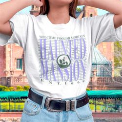 haunted mansion university style t-shirt