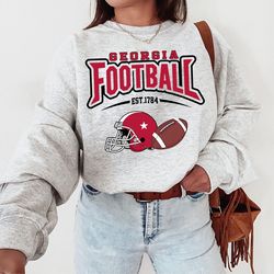 georgia football sweatshirt, vintage style georgia football crewneck, sun day football shirt, georgia football hoodie fa