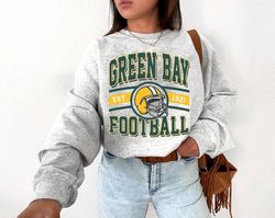 green bay football sweatshirt, retro green bay football crewneck sweatshirt, green bay football shirt, vintage green bay