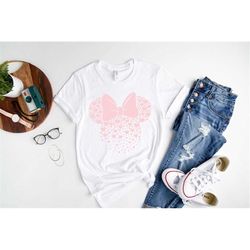 mickey minnie heart shirt, valentines day shirt, minnie hearts, minnie mouse shirt, disney shirt, minnie ears, gift for,