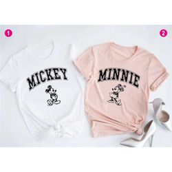 minnie mickey matching shirt, couple disney shirt, matching tee, disneyland apparel, gift idea for couples, couple shirt