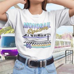 monorail race car style t-shirt