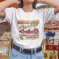 radiator springs racers race car style t-shirt