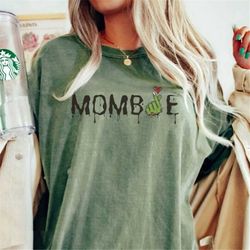 spooky mombie t-shirt, halloween mom shirt, comfort colors t-shirt, funny halloween shirt, zombie t-shirt, gift for mom,
