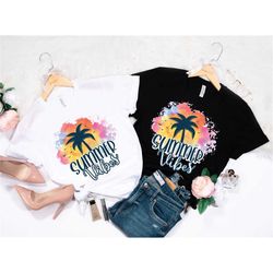 summer vibes shirt, retro summer shirt, popular trendy summer shirt, sunset shirt, groovy summer t-shirt, summer group s