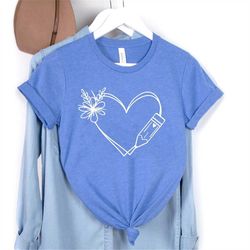 teacher heart shirt, teacher love shirt, teacher shirt, teacher appreciation t-shirt, teacher gift tee, back to school s