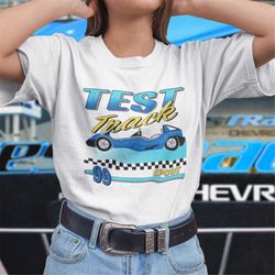 test track race car style t-shirt