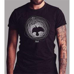 the beatles blackbird inspired t-shirt design  band t-shirt  short sleeve unisex