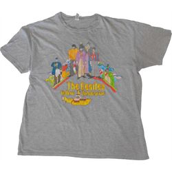 the beatles official merch t shirt yellow submarine rare graphic merch tee size mens xl free shipping worldwide