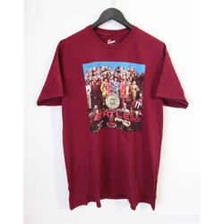 the beatles sgt peppers lonely hearts club band 30 years anniversary 1997 vintage 90s rock t shirt jersey graphic tee