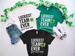 custom team shirts, matching st patricks day coworker t-shirts personalized staff appreciation gift for team member tee,