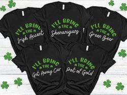 funny st patricks day group shirts, matching saint patricks day girls trip shirts, girls party shirts for st paddys day,