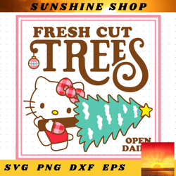 hello kitty fresh cut christmas trees png download copy