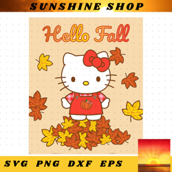 hello kitty hello fall autumn harvest season leaves png downloadhello kitty hello fall autumn harvest season leaves