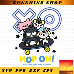 toca life x hello kitty _ friends hop on! png, digital download, instanttoca life x hello kitty _ friends hop on! pn