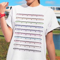 wdw monorail striped t-shirt