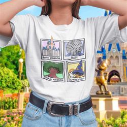 wdw park icons polaroid t-shirt