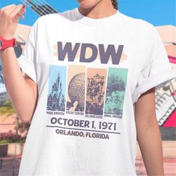 wdw retro world tour style t-shirt