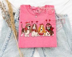 basset hound valentine shirt, valentine dog sweatshirt, love shirt, valentines day shirt, basset hound lover shirt, dog