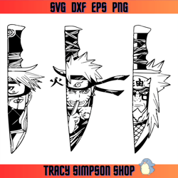 manga character in knife svg, naruto knife svg, naruto svg