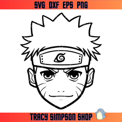 naruto face svg, naruto head svg, naruto anime svg, naruto