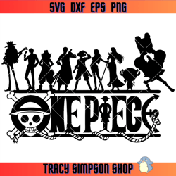 one piece anime svg, friends pirate svg, pirate squad svg