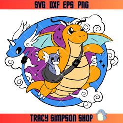 pokemon dragonite svg, dragonite evolution svg, dratini svg