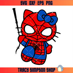 spiderman kitty svg, spiderman cat svg, kitty superhero svg