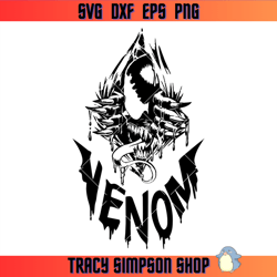 venom rips through the wall svg, scary venom svg, tom